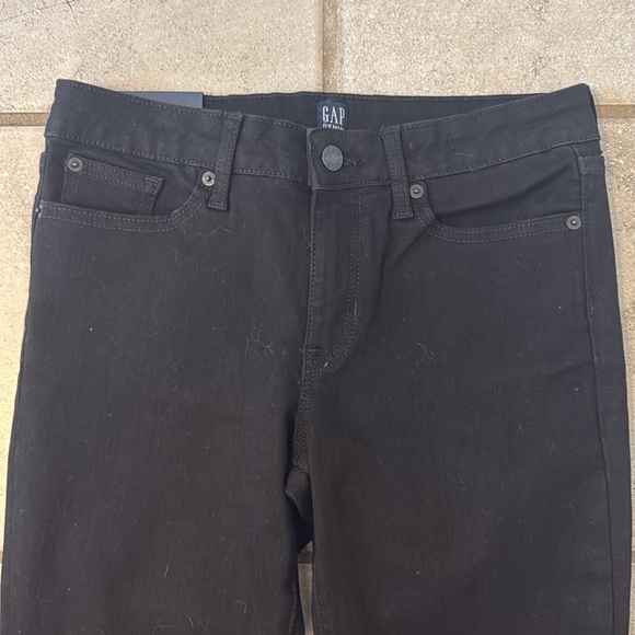 NWT GAP Denim Women’s 28 Regular Sculpted Legging Stretch Mid Rise Black Jean - Picture 2 of 8